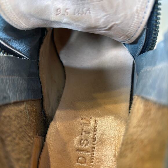 Bed Stu Bonnie Gray Brown Distressed Leather Lace Up Zip Ankle Boots Women’s 9.5 - Picture 12 of 12